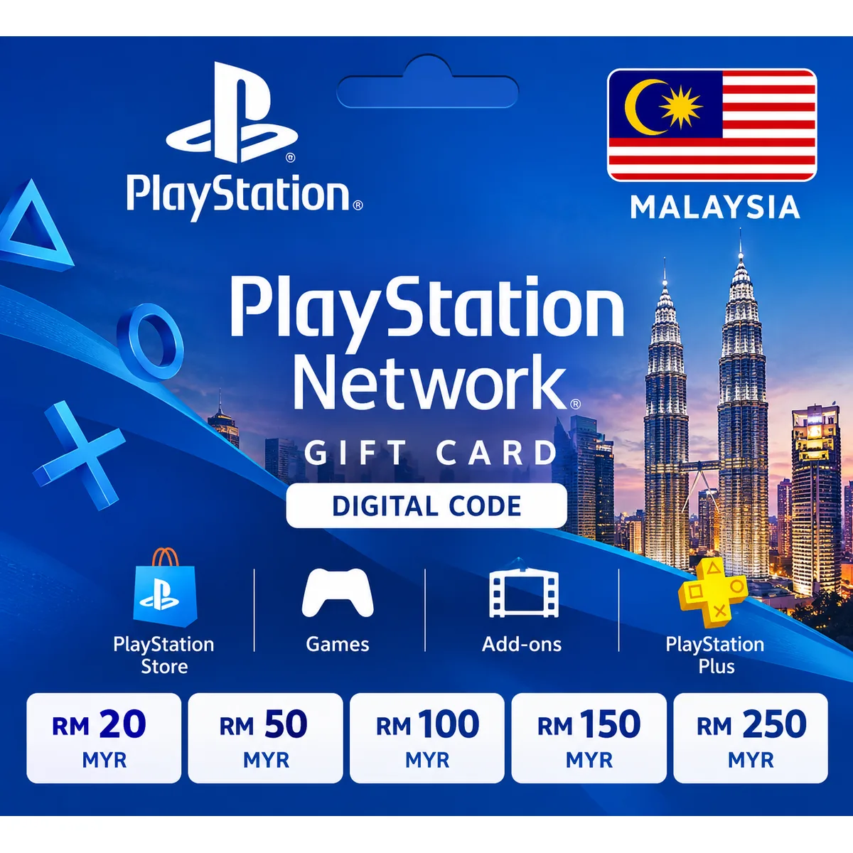 PlayStation Network Gift Card Malaysia – PSN Digital Code