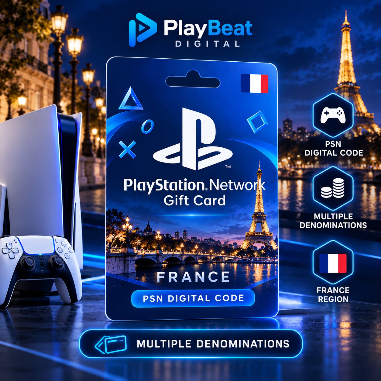 PlayStation Network Gift Card France – PSN Digital Code