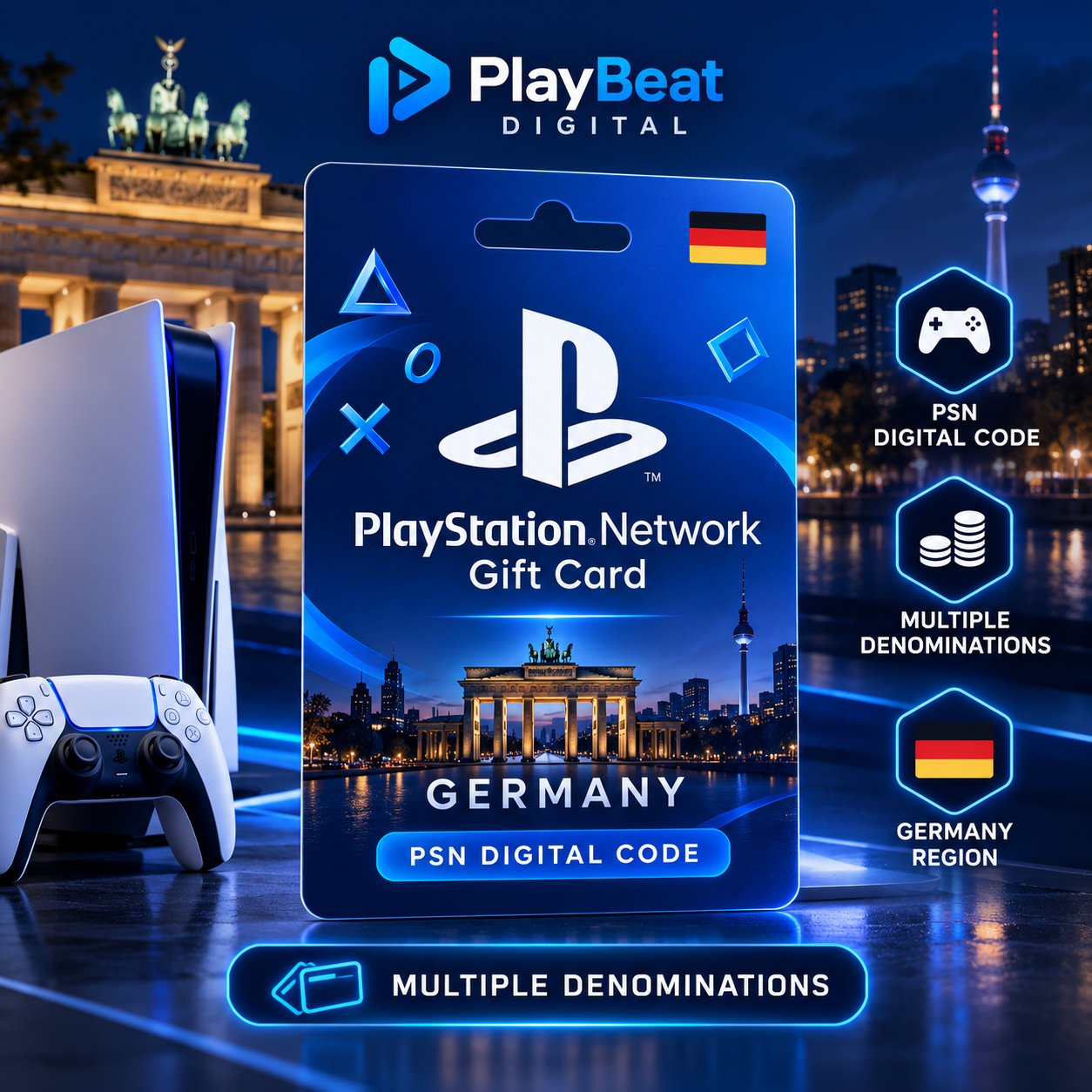 PlayStation Network Gift Card Germany – PSN Digital Code
