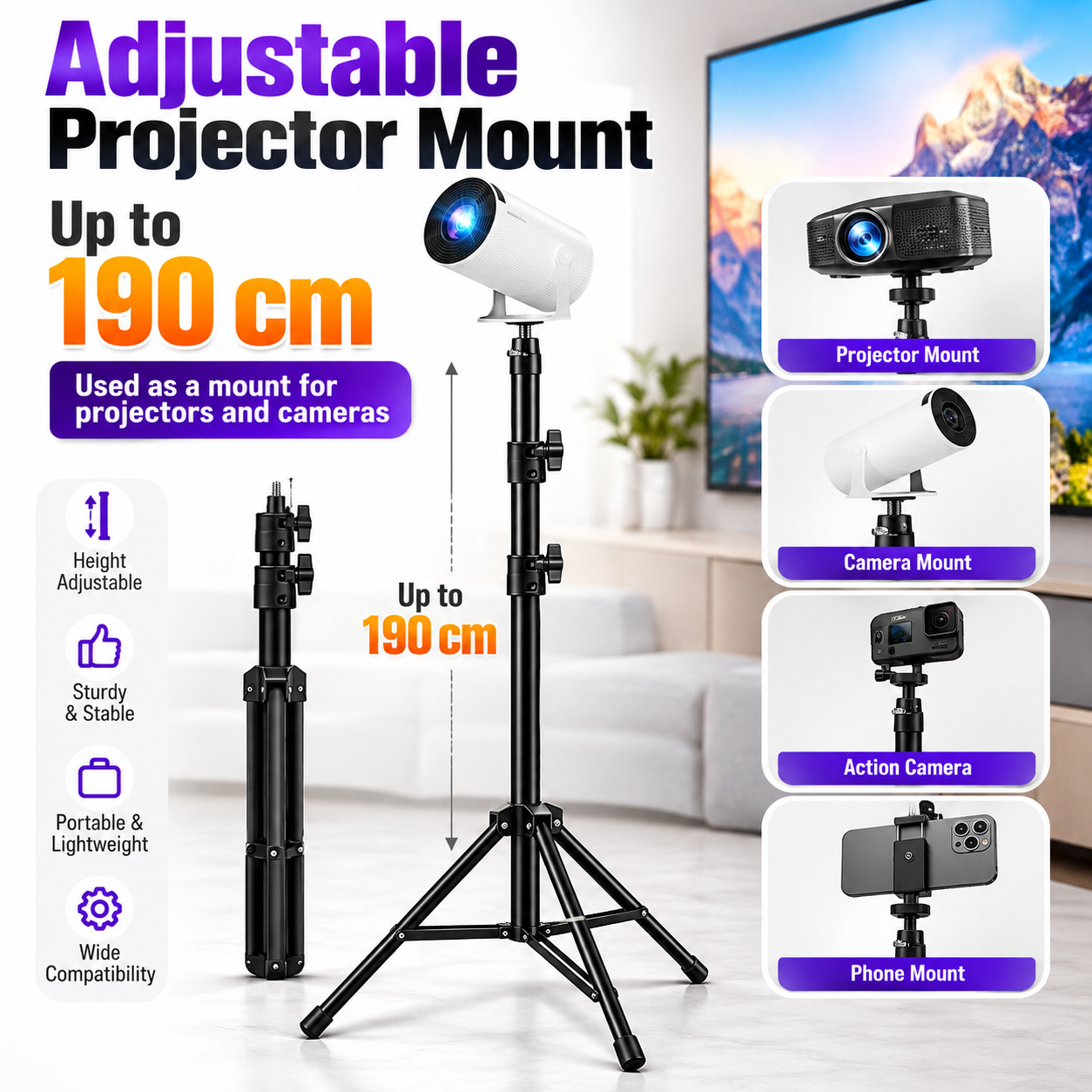 190cm Stand for Projector