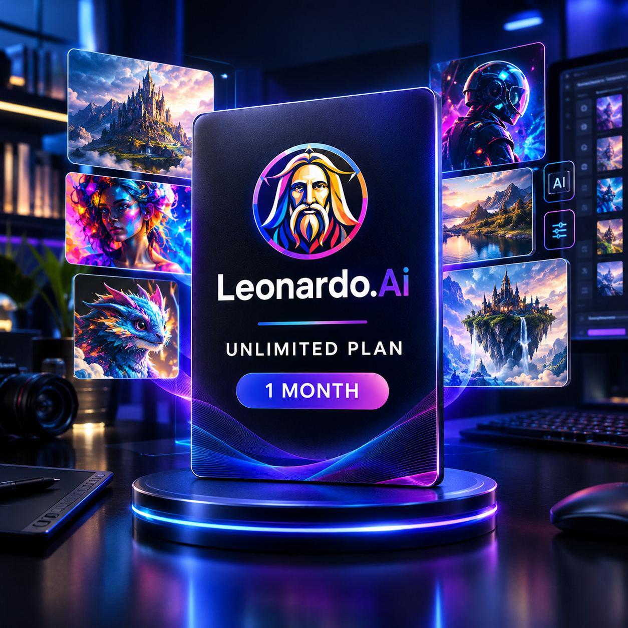 Leonardo AI Unlimited Plan Official 1 Month
